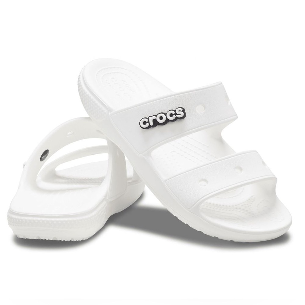 Crocs Unisex White Classic Sandals
